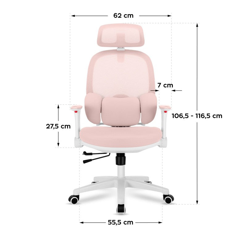 Mark Adler Junior 6.3 Pink ergonomic children's chair - image 9