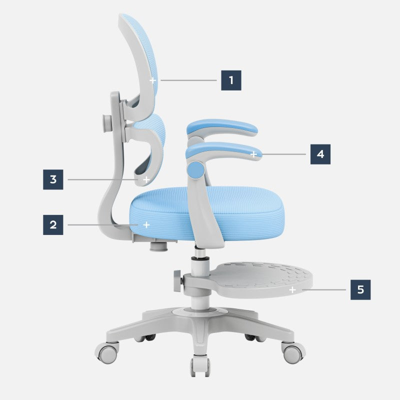 Mark Adler Children's ergonomic chair Junior 4.4 Blue - image 13