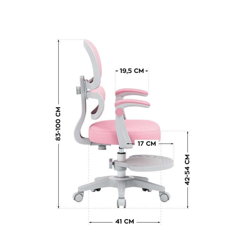 Mark Adler Children's ergonomic chair Junior 4.4 Pink - image 9
