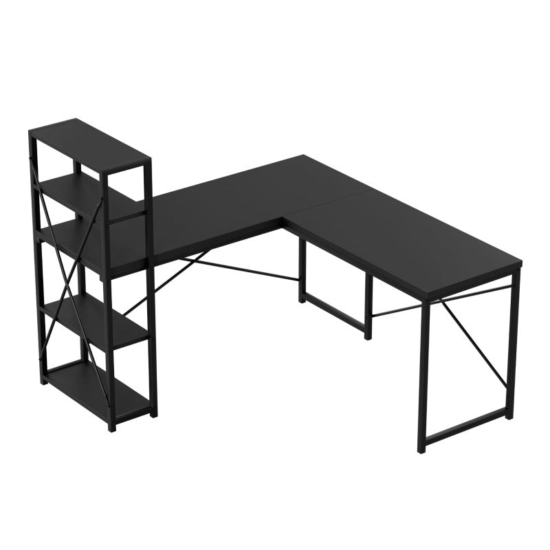 Mark Adler Corner desk with shelves Leader 5.9 Black 145 cm - image 2