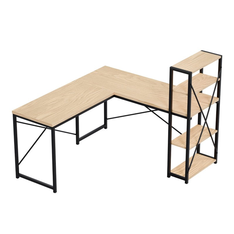 Mark Adler Corner desk with shelves Leader 5.9 Oak 145 cm - image 7