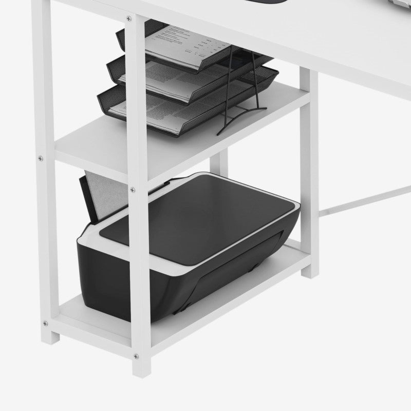 Mark Adler Corner desk with shelves Leader 5.9 White 145 cm - image 4