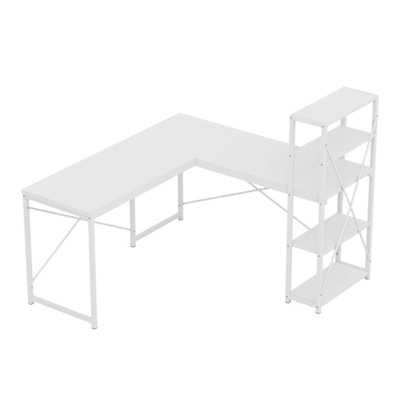 Mark Adler Corner desk with shelves Leader 5.9 White 145 cm - image 14