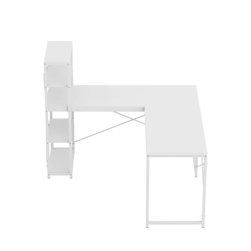 Mark Adler Corner desk with shelves Leader 5.9 White 145 cm - image 20