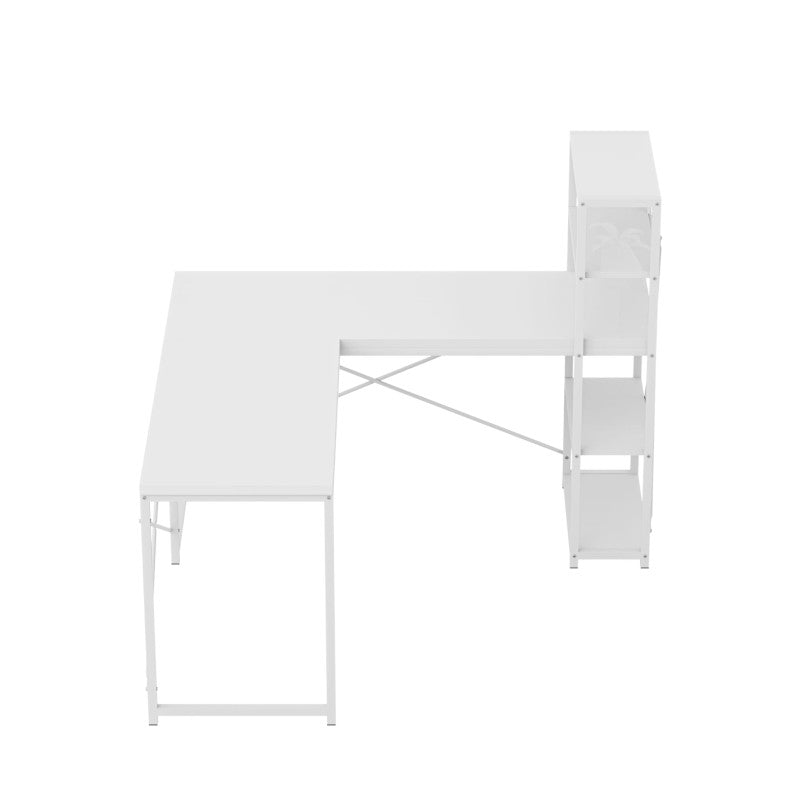 Mark Adler Corner desk with shelves Leader 5.9 White 145 cm - image 22