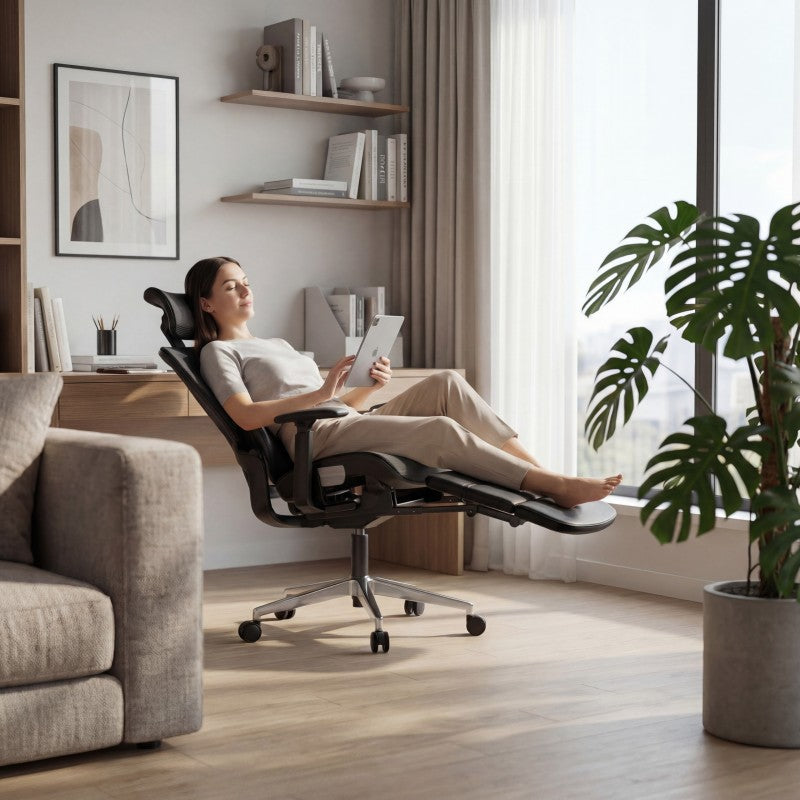 Mark Adler Ergonomic chair with footrest Expert 9.3 Black - image 15