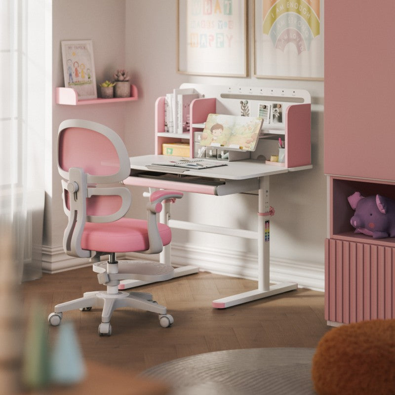 Mark Adler Ergonomic desk for child Study 5.0 Pink 90 cm - image 4