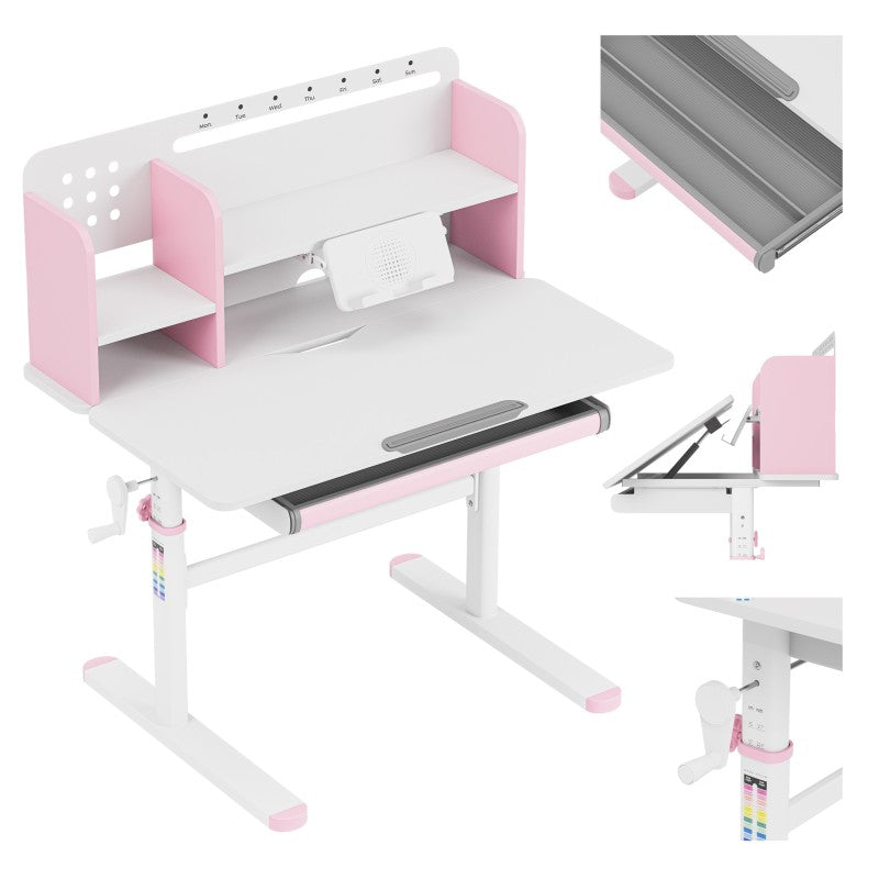 Mark Adler Ergonomic desk for child Study 5.0 Pink 90 cm - image 24