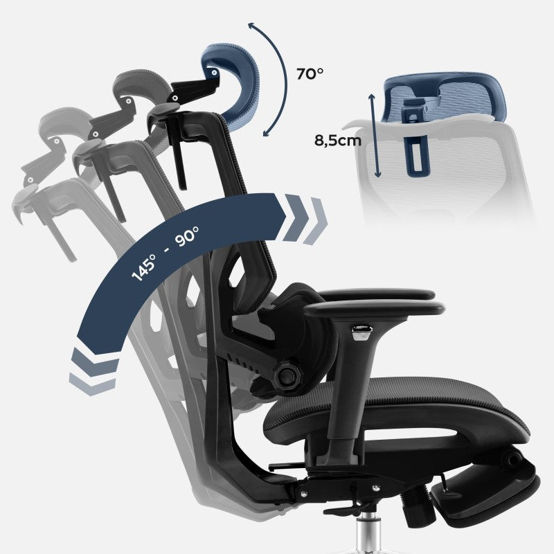 Mark Adler Expert 8.7 Black Mesh Ergonomic Chair - image 3