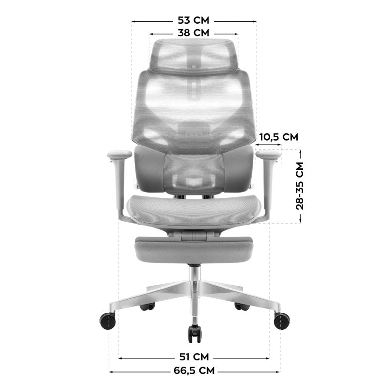 Mark Adler Expert 8.7 Grey Mesh ergonomic chair - image 12
