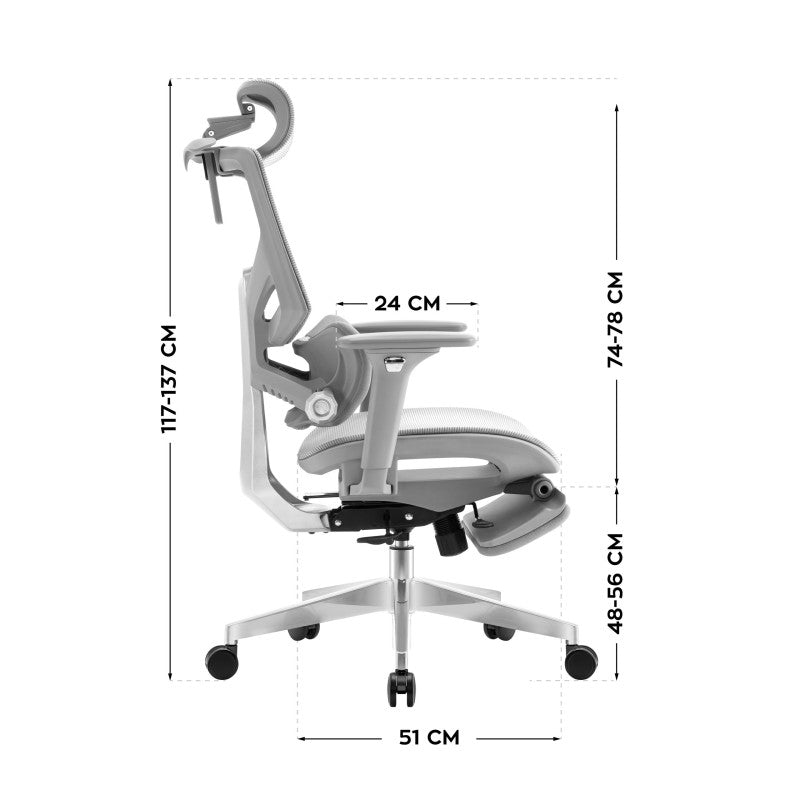 Mark Adler Expert 8.7 Grey Mesh ergonomic chair - image 13