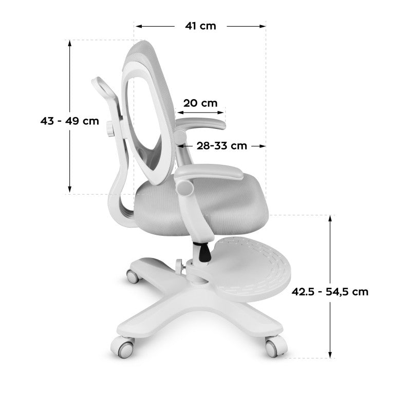 Mark Adler Junior 4.6 Grey swivel chair for child - image 9