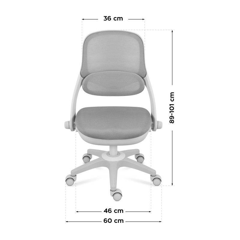 Mark Adler Junior 4.7 Grey swivel chair for child - image 9