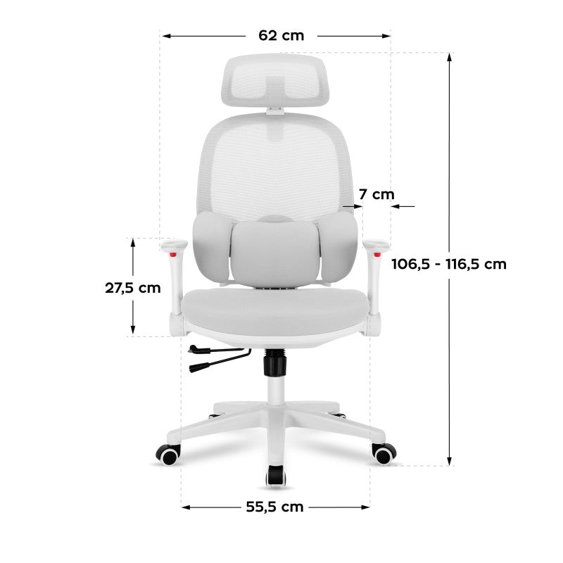 Mark Adler Junior 6.3 Grey ergonomic children's chair - image 9