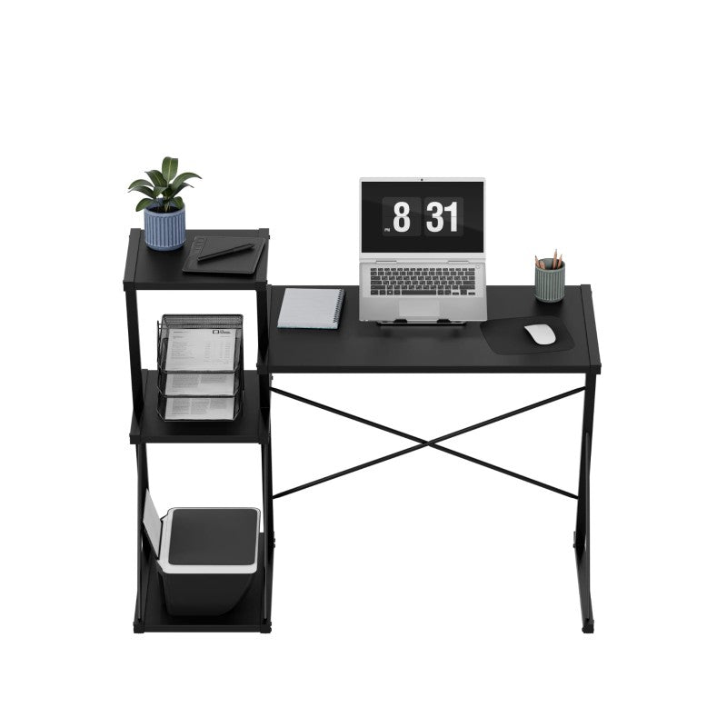 Mark Adler Leader 3.5 Black 116 cm desk with shelves - image 5
