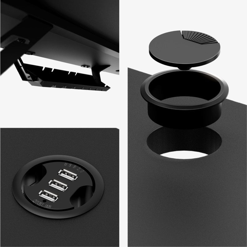 Mark Adler Leader 5.1 Black 115 cm computer desk with shelf - image 5
