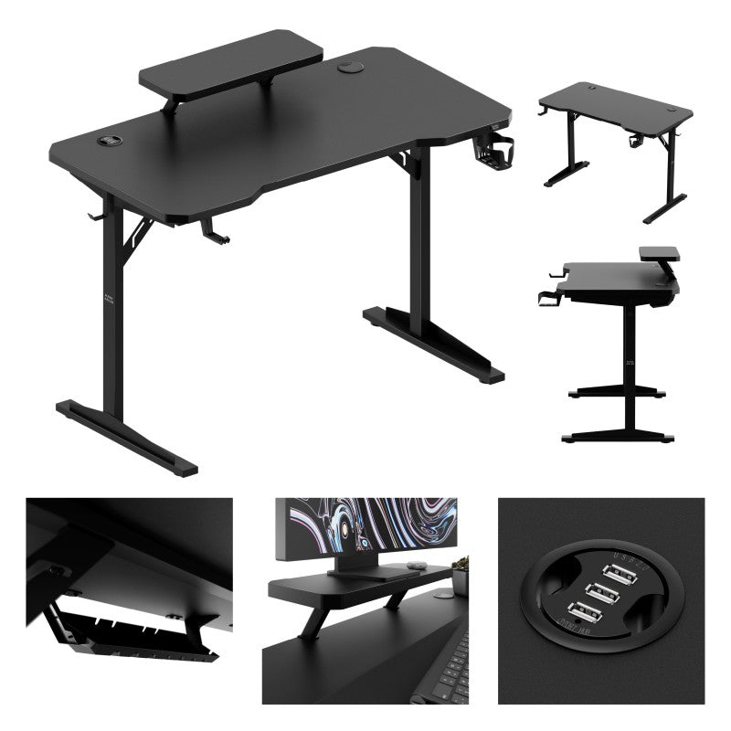 Mark Adler Leader 5.1 Black 115 cm computer desk with shelf - image 11