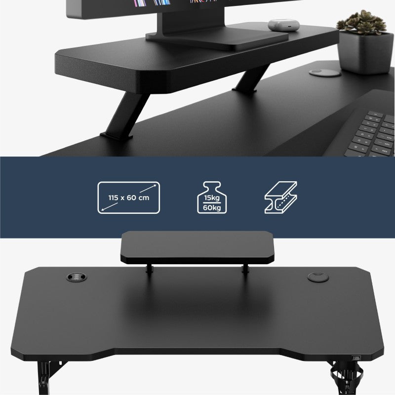 Mark Adler Leader 5.1 Black 115 cm computer desk with shelf - image 16