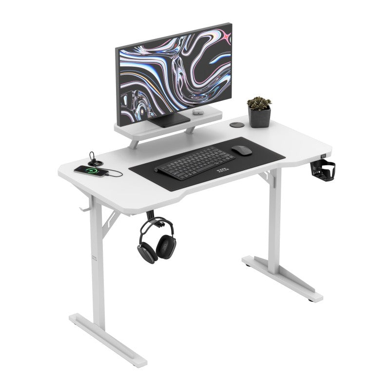 Mark Adler Leader 5.1 White 115 cm computer desk with shelf - image 1