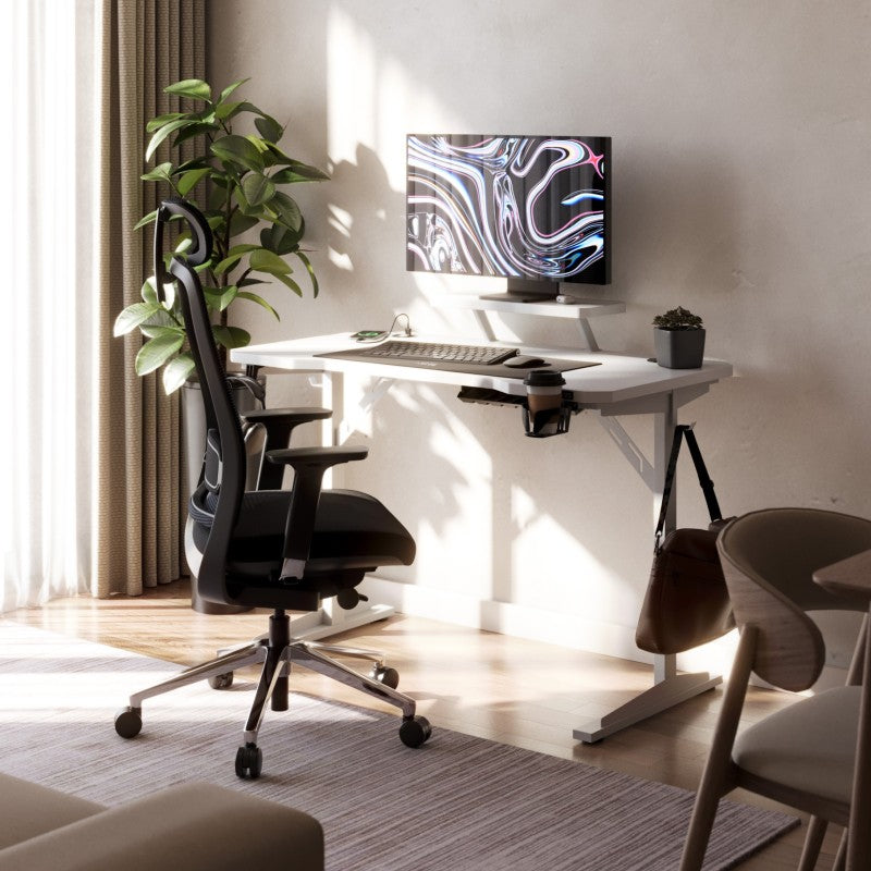 Mark Adler Leader 5.1 White 115 cm computer desk with shelf - image 21