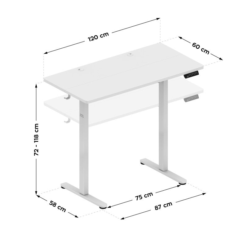 Mark Adler Leader 6.9 White 120 cm electric desk - image 12