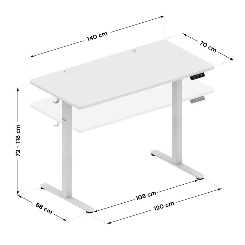 Mark Adler Leader 7.3 White 140 cm electric desk - image 14