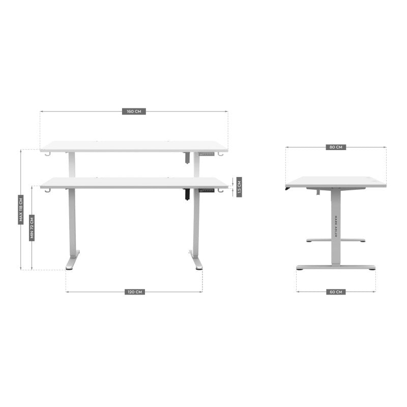 Mark Adler Leader 7.6 White 160 cm electric desk - image 11