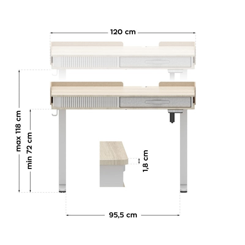 Mark Adler Leader 8.0 White 120 cm electric desk - image 10
