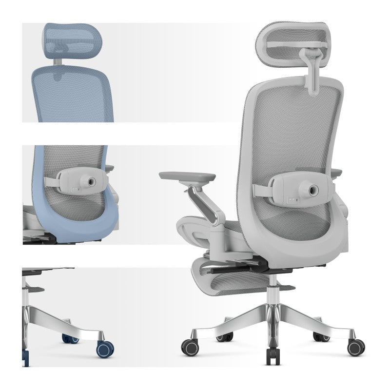 Mark Adler Leadpro 8.7 Grey swivel chair - image 19