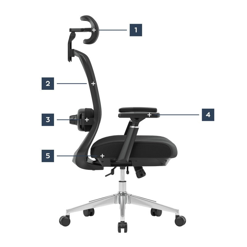Mark Adler Office chair with massage Leadpro 6.0 Black - image 6