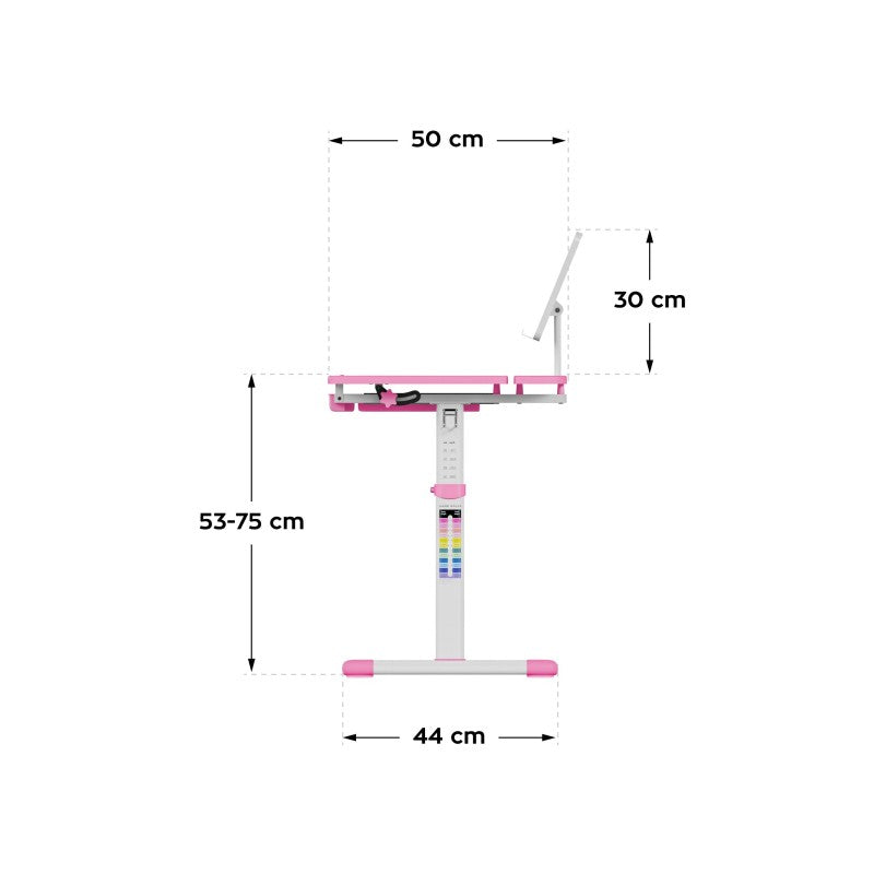 Mark Adler Study 3.0 Pink 66 cm adjustable children's desk - image 26