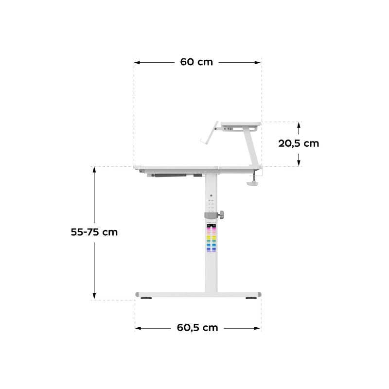 Mark Adler Study 3.7 Grey 90 cm adjustable children's desk - image 16