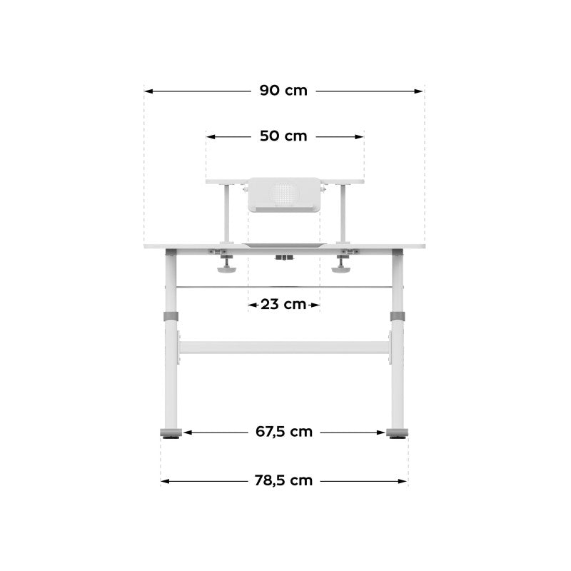 Mark Adler Study 3.7 Grey 90 cm adjustable children's desk - image 17