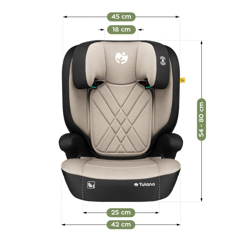 Tulano Baby car seat 2-in-1 100 -150 cm Joy 45 Beige I-Size - image 7
