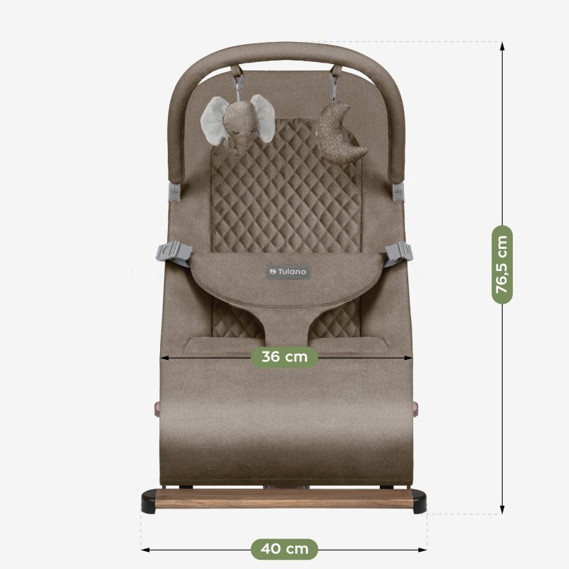 Tulano Moon 30 Beige Baby Bouncer Rocker - image 4