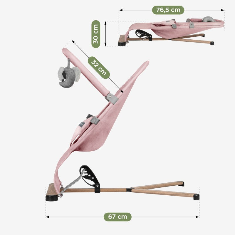 Tulano Moon 30 Pink Baby Bouncer Rocker - image 4