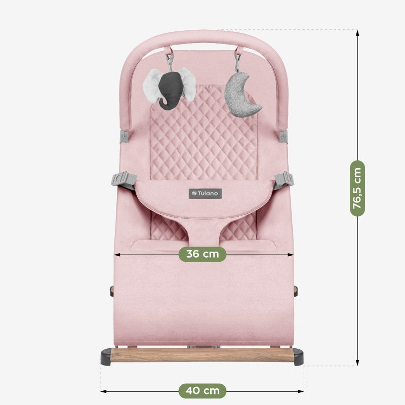 Tulano Moon 30 Pink Baby Bouncer Rocker - image 5