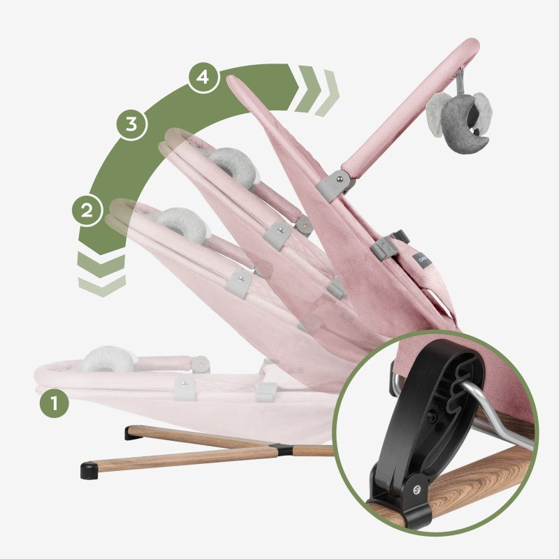 Tulano Moon 30 Pink Baby Bouncer Rocker - image 6