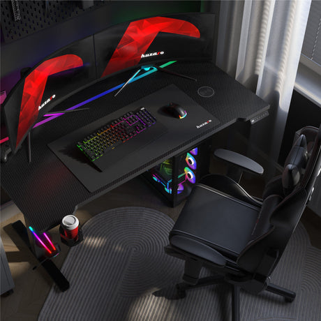 huzaro-hero-8-7-rgb-black-140-cm-electric-gaming-desk description image 2