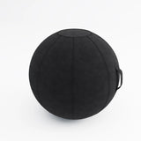 The product is an ergonomic seating ball designed for active sitting. It appears to be a black, textured ball with a handle for easy transport. The design suggests a focus on promoting better posture and comfort while sitting.