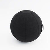 The product is an ergonomic seating ball designed for active sitting. It appears to be a black, textured ball with a handle for easy transport. The design suggests a focus on promoting better posture and comfort while sitting.