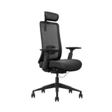 The product is an ergonomic office chair, specifically the Vane model. The chair features a modern design with a mesh back for breathability, adjustable armrests, and a supportive headrest, all set on a wheeled base for easy mobility.