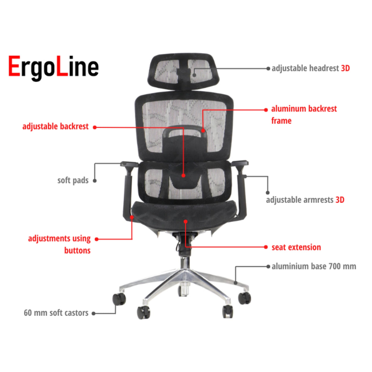 Ergonomic Office Chair ErgoNew A1