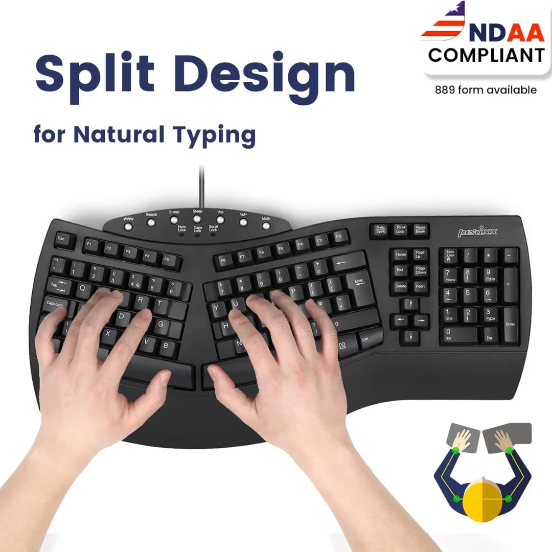 Ergonomic Keyboard Perixx PERIBOARD 512