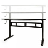 Ergonomska nastavljiva miza Sit &amp; Stand, VonHaus, črna