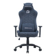 The product is an ergonomic gaming chair, specifically the Mikado model by Ergovision. The chair features a sleek design with a hexagonal pattern on the upholstery, a supportive headrest, and adjustable armrests. Its base is equipped with wheels for easy mobility, making it suitable for long gaming or working sessions.