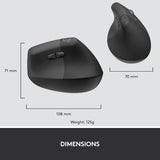 Logitech Lift for Business, Bežični okomiti ergonomski miš