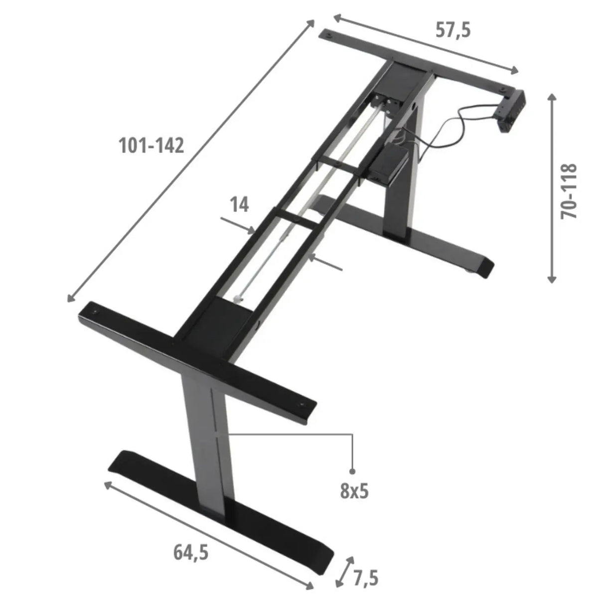 Standing Desk Frame UT01N-2T