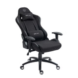 The product is an ergonomic office chair designed for gaming, specifically the UVI Chair model. The chair features a sleek black design with a high backrest, adjustable armrests, and a supportive headrest. It is built for comfort and style, making it suitable for long gaming or work sessions.