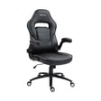 The product is an ergonomic office chair from the brand UVI Chair, model Simple Office. The image shows a sleek black chair with a high backrest, padded seat, and adjustable armrests, designed for comfort and support during long hours of sitting.